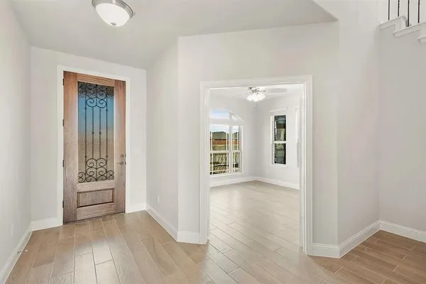 wooden floor in a room