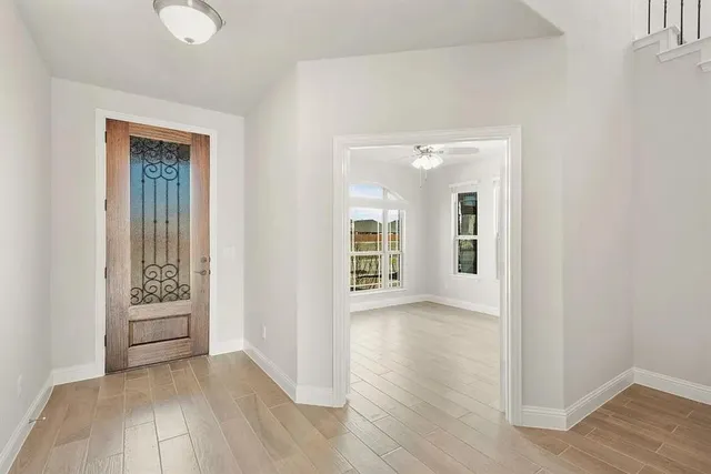 wooden floor in a room