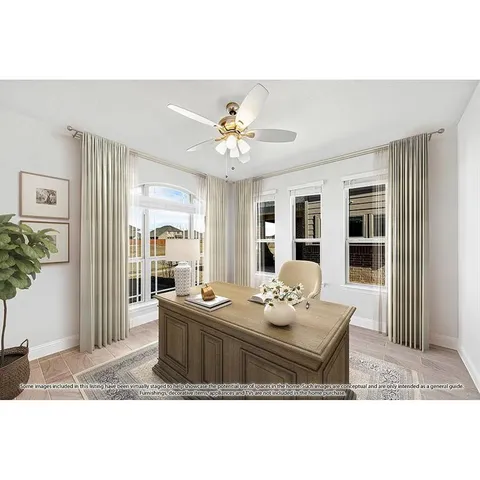 a living room with furniture potted plant and a window