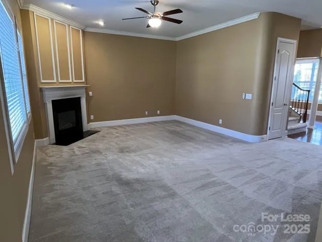 a view of a livingroom with a fireplace