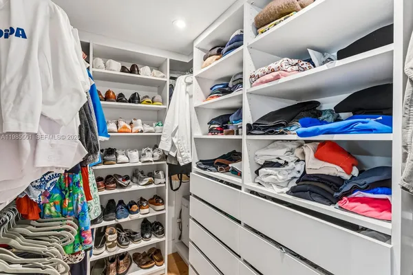 a room with storage and utility