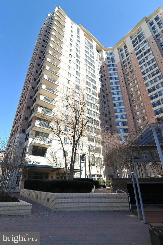 a front view of a building