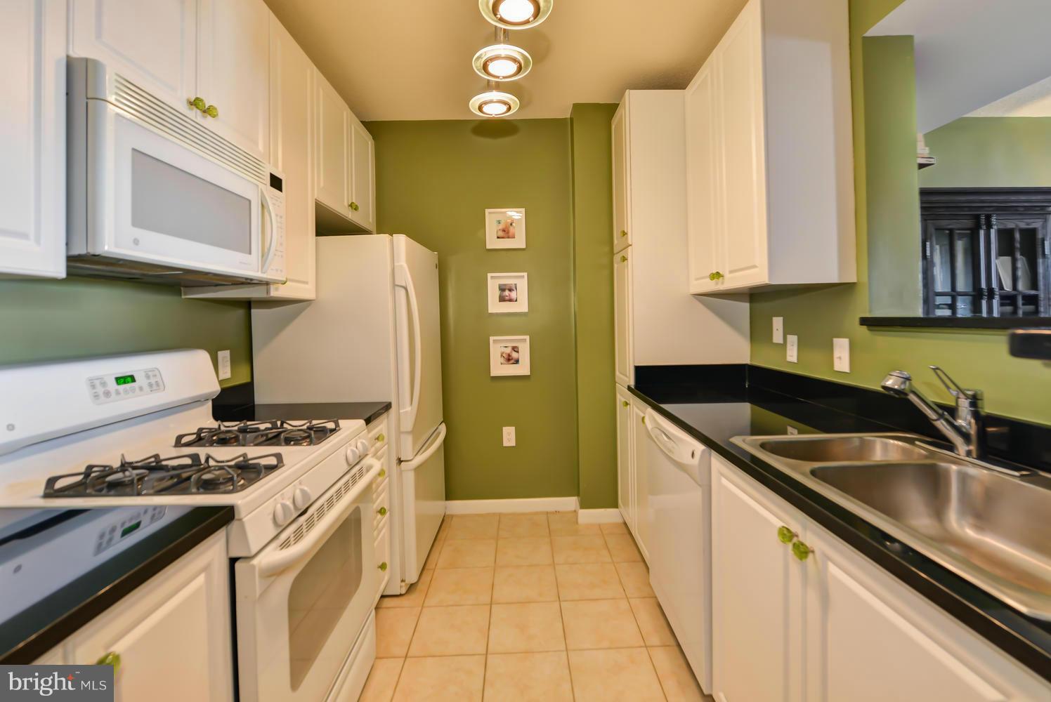 851 North Glebe Road, Unit 902 Arlington, VA 22203 - Photo 8 of 30 a kitchen with stainless steel appliances granite countertop a sink stove and refrigerator