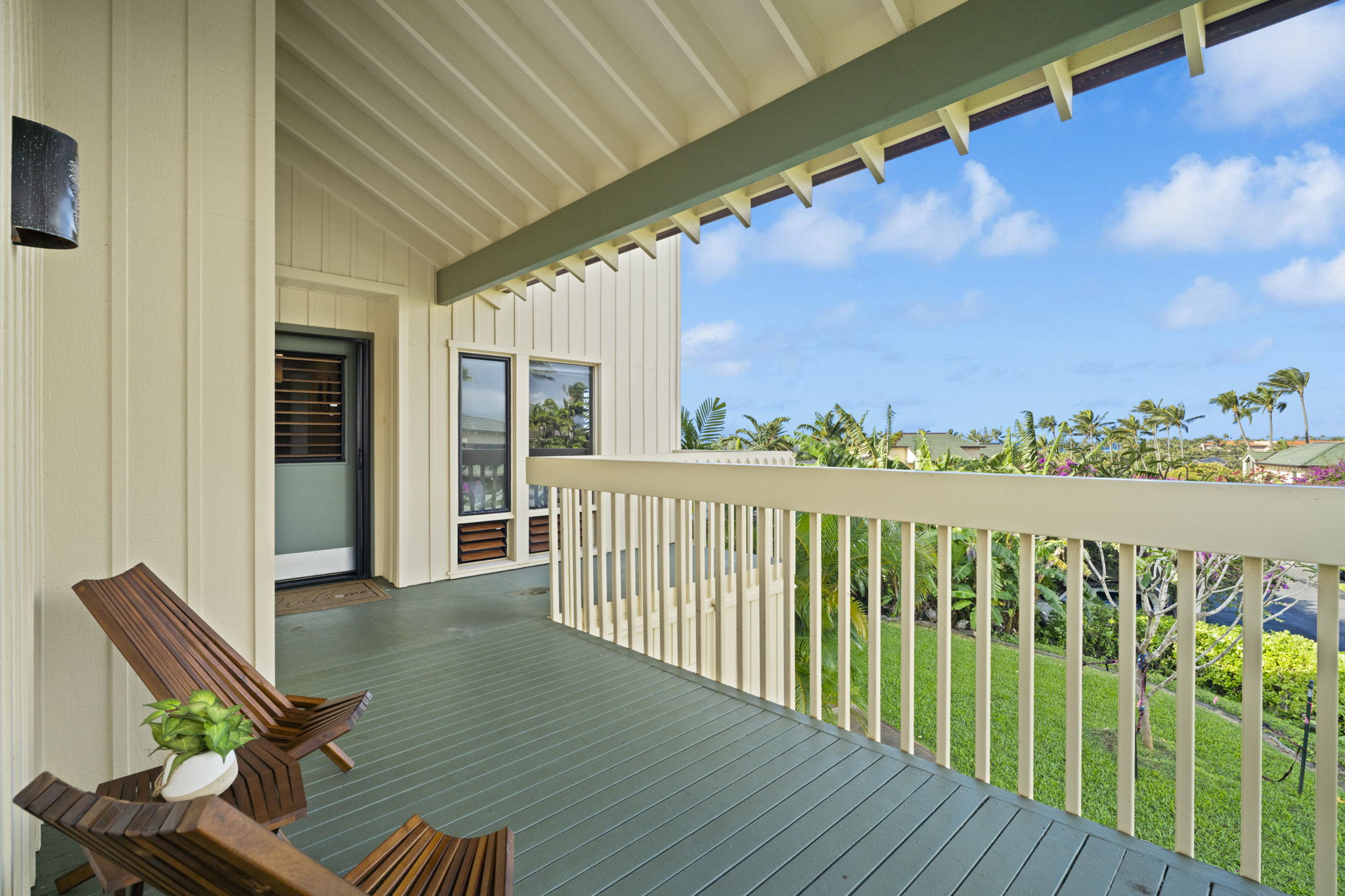2371 Ho'ohu Road, Unit 610 Koloa, HI 96756 - Photo 16 of 29 a view of a balcony with chairs