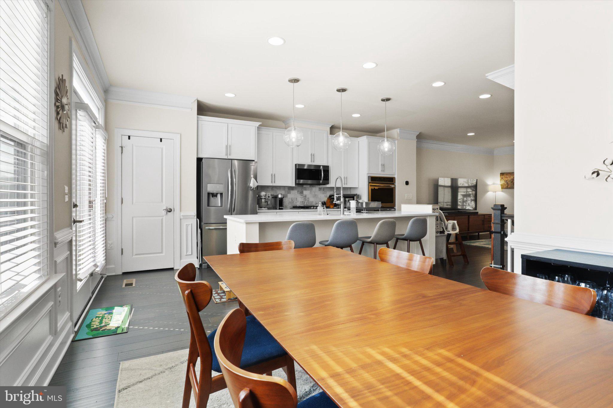 3702 Ambrose Hills Road Falls Church, VA 22041 - Photo 16 of 49 Modern kitchen with inviting dining area.