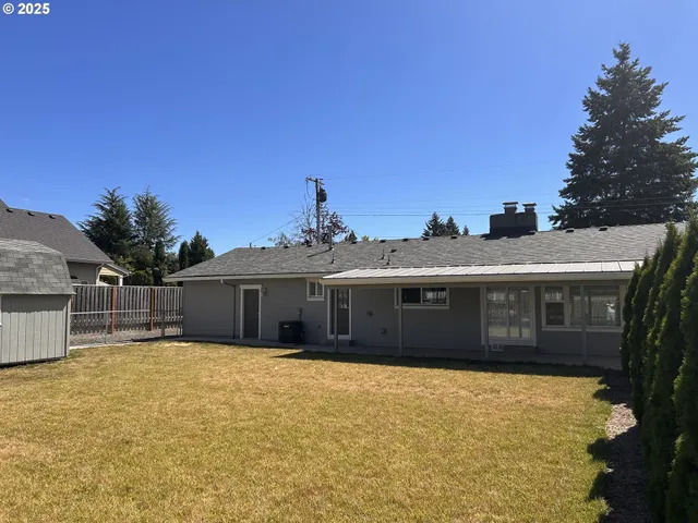 a view of a house with a swimming pool