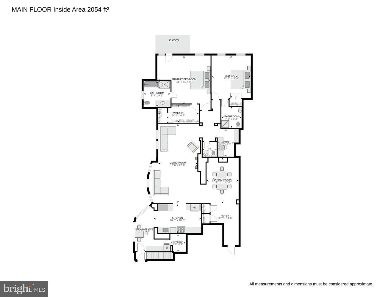 2230 California Street Northwest, Unit 6CE Washington, DC 20008 - Photo 49 of 49 Main Unit Floor Plan