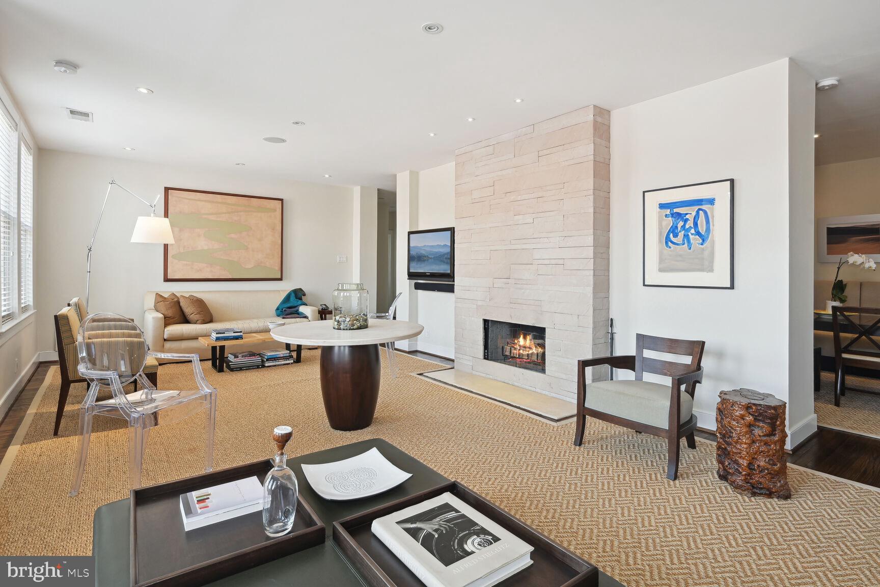 2230 California Street Northwest, Unit 6CE Washington, DC 20008 - Photo 7 of 49 HARDWOOD FLOORS AND WOOD BURNING FIREPLACE