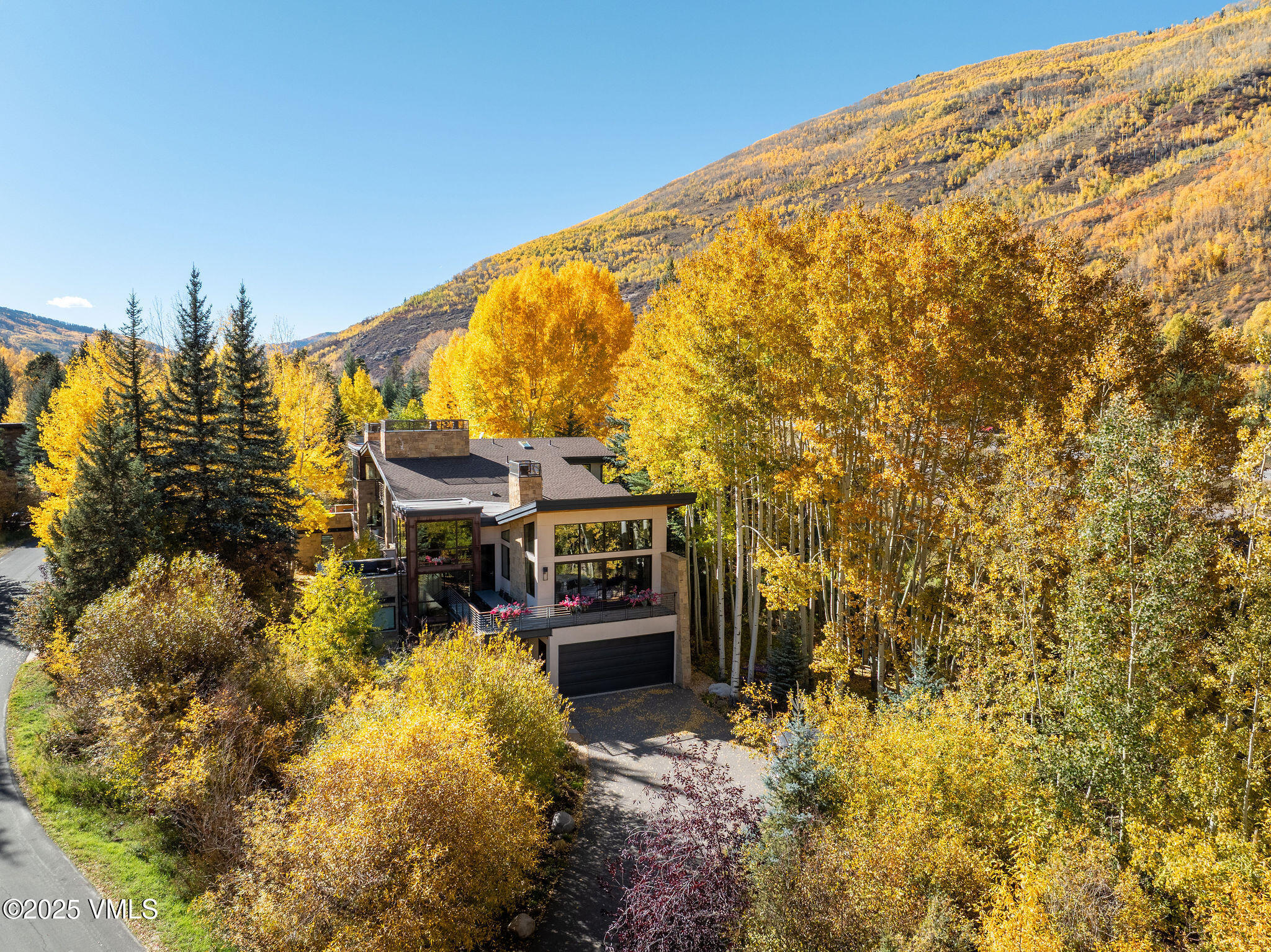 3013 Booth Creek Drive Vail, CO 81657 - Photo 36 of 43 2509_3013_booth_creek_dr_aerial_fall_d