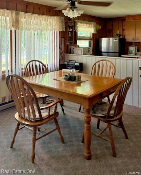 4233 Pheasant Road Lincoln, MI 48742 - Photo 8 of 19 Dining area with Ceiling Fan