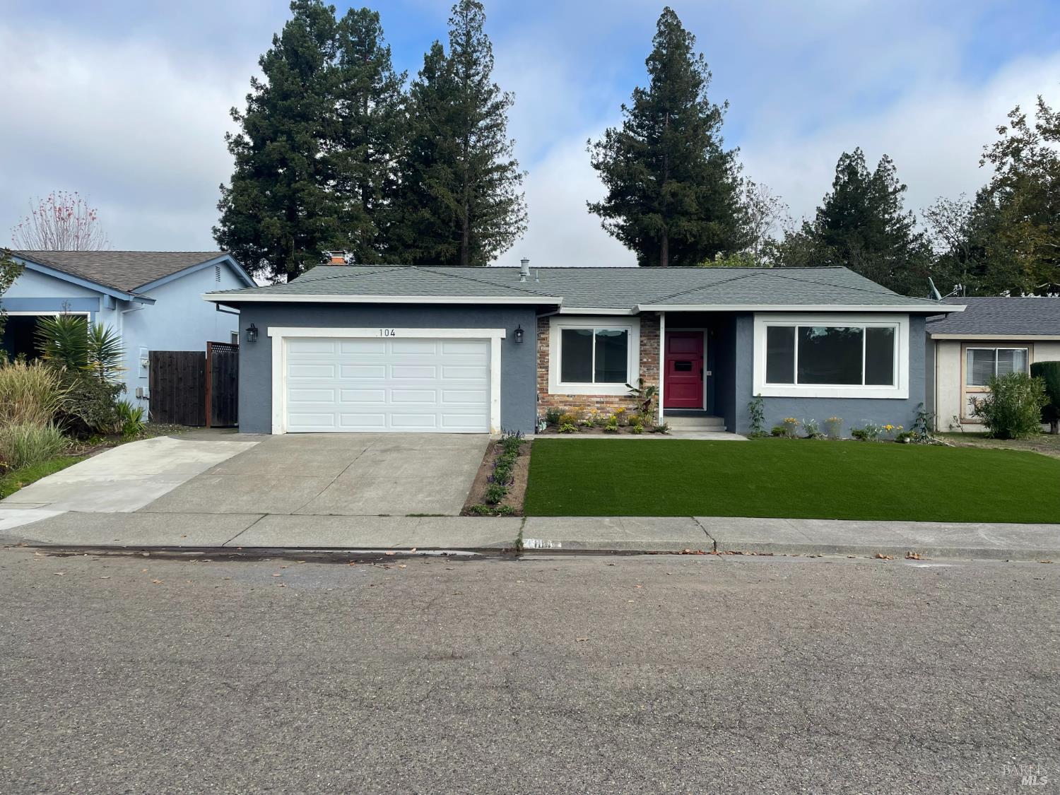 104 Rene Drive Petaluma, CA 94954 - Photo 1 of 23 All new front landscaping, and a new paver pathway to welcome you into your new home.