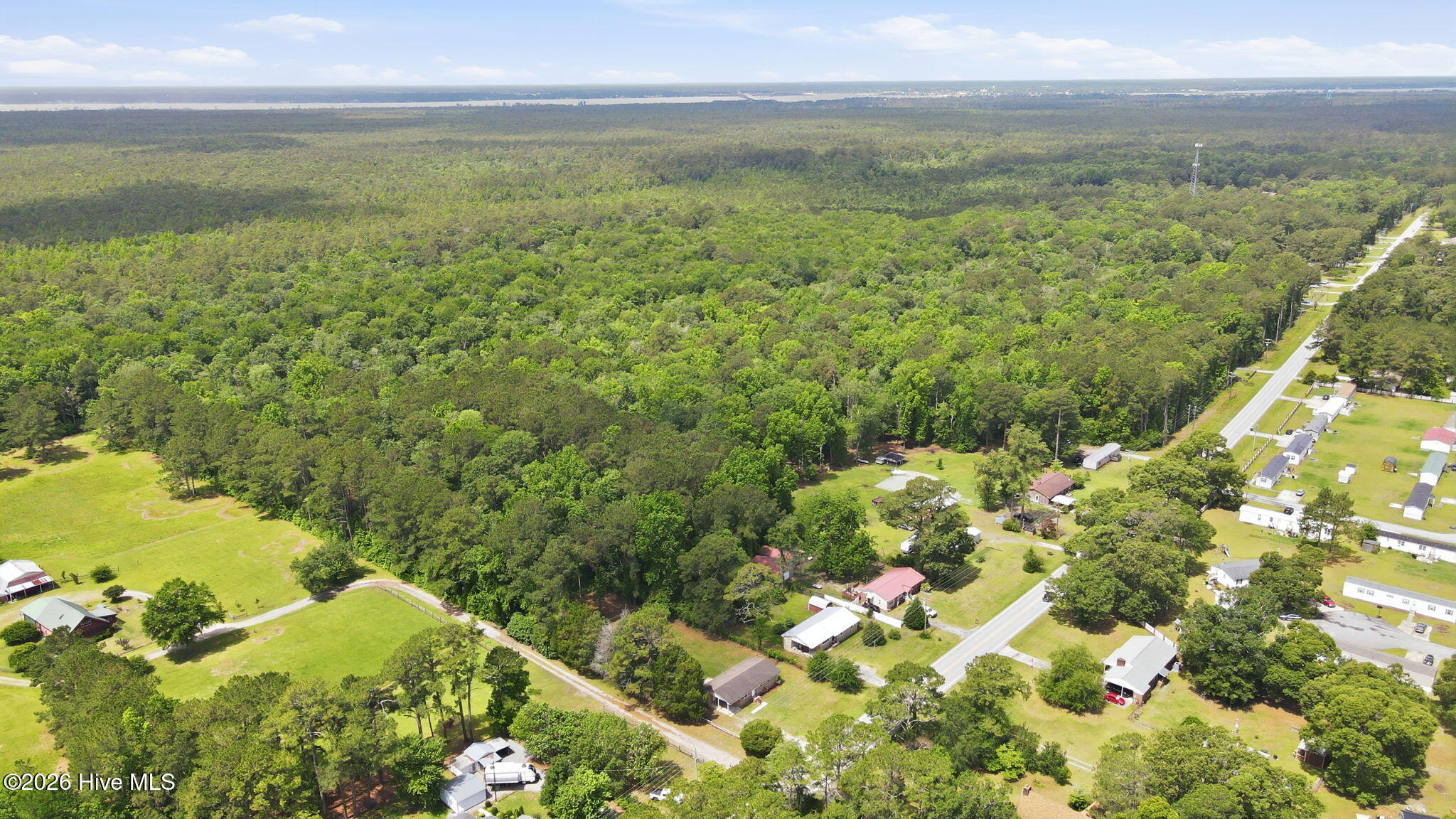 1040 Broad Creek Road New Bern, NC 28560 - Photo 42 of 47 Side aerial front view