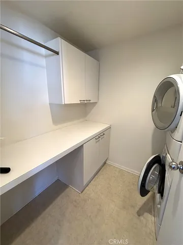 an empty room with closet