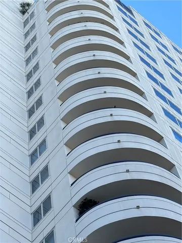 a view of building with a door