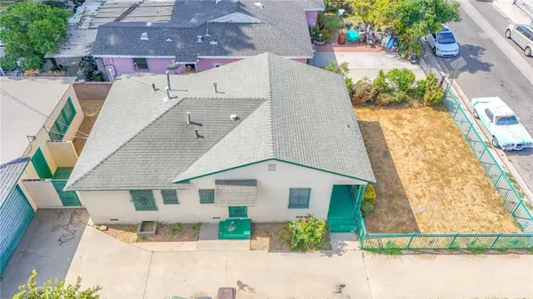 an aerial view of multiple house
