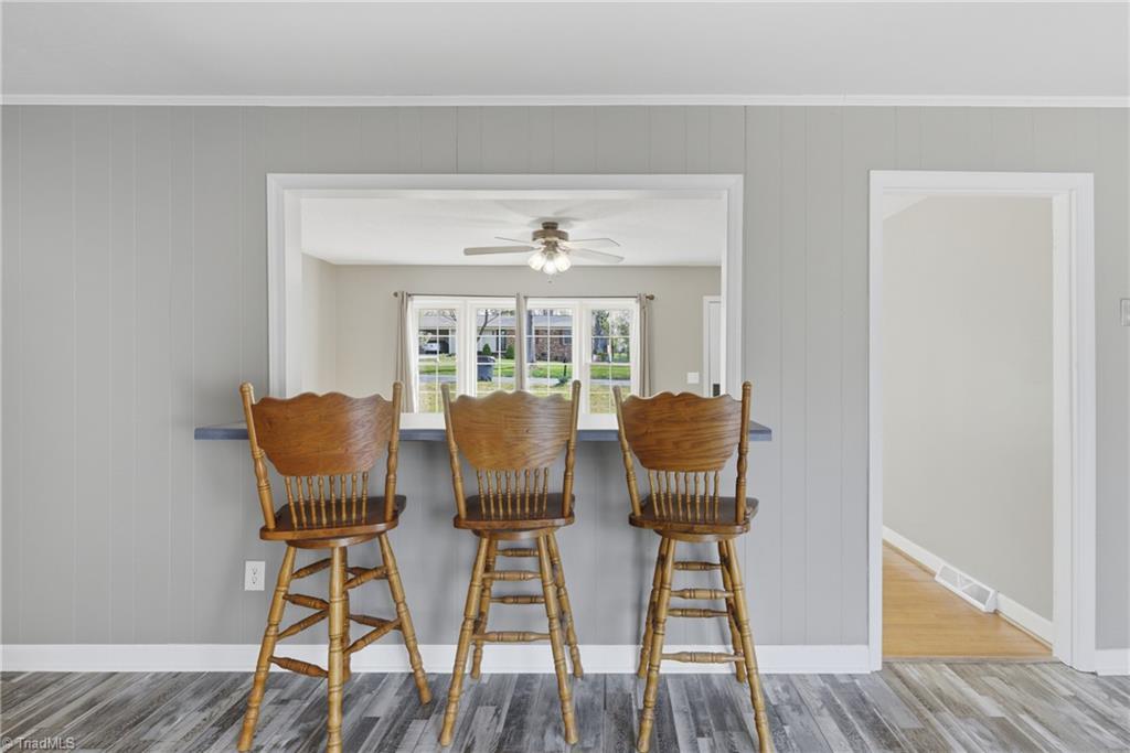 1313 Ridgewood Avenue Reidsville, NC 27320 - Photo 11 of 41 View into living room with bar