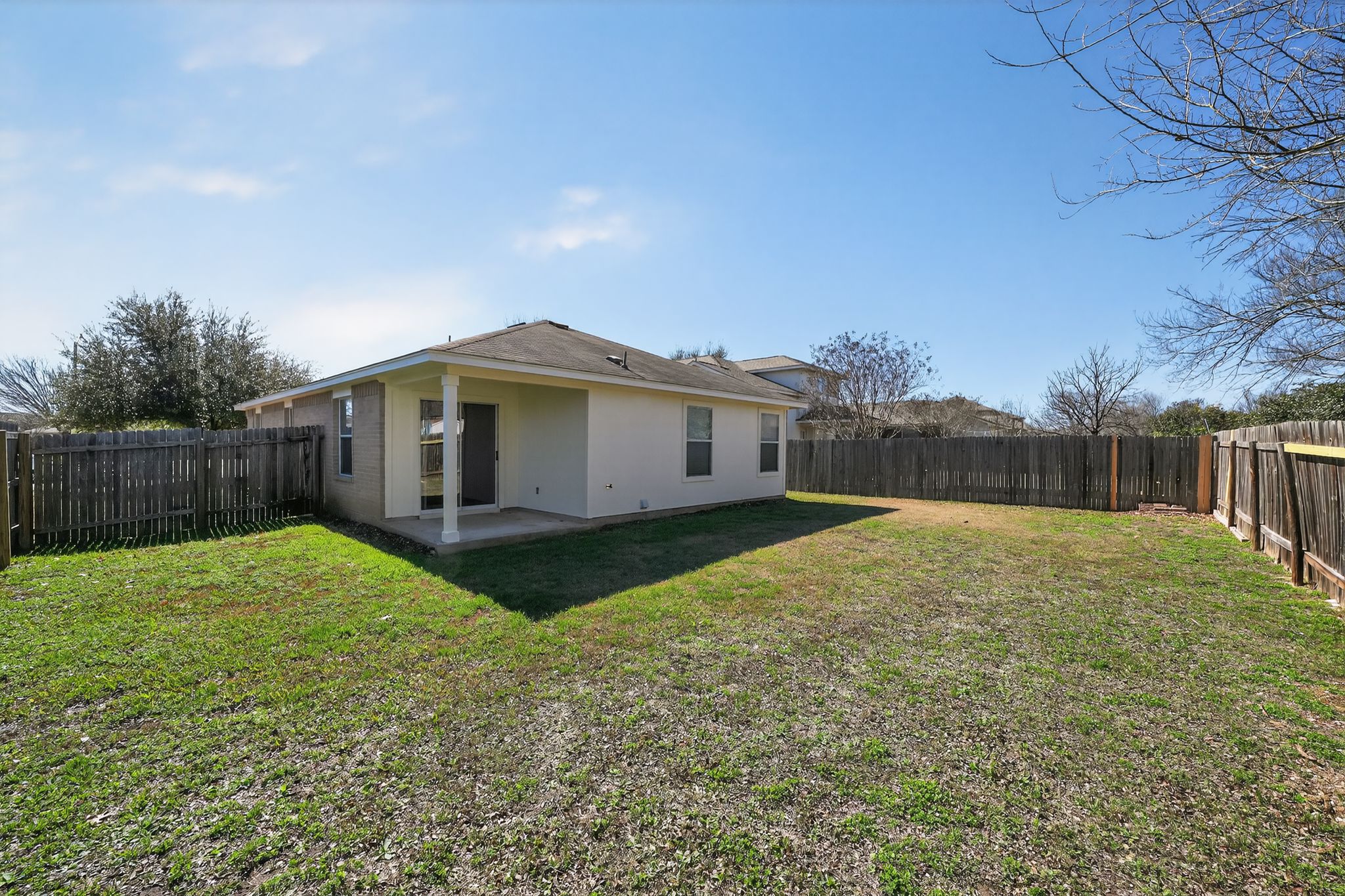 1007 Gentry Drive Leander, TX 78641 - Photo 34 of 35 a view of a backyard of the house