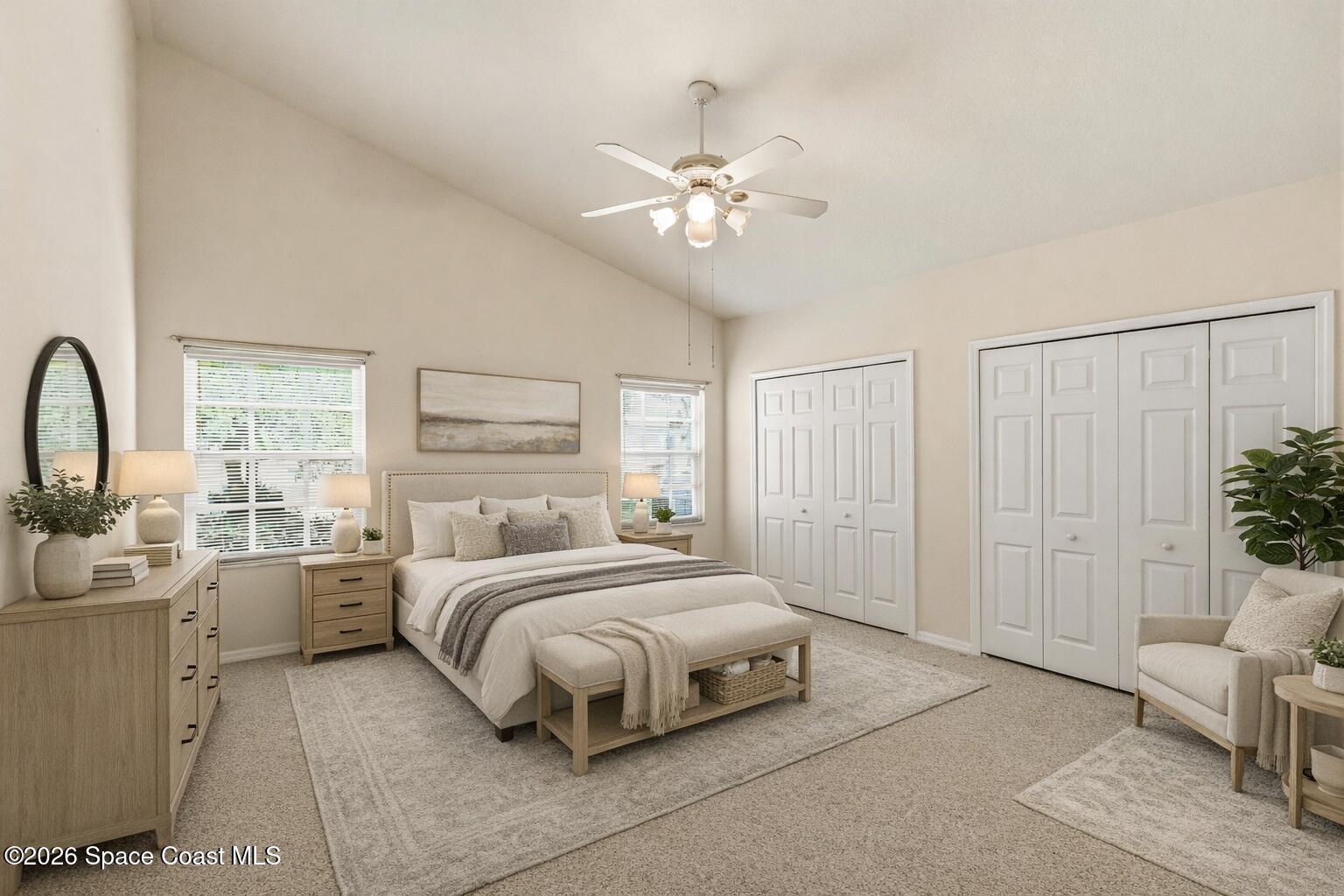 975 South Fork Circle Melbourne, FL 32901 - Photo 11 of 44 a bedroom with a large bed and a window