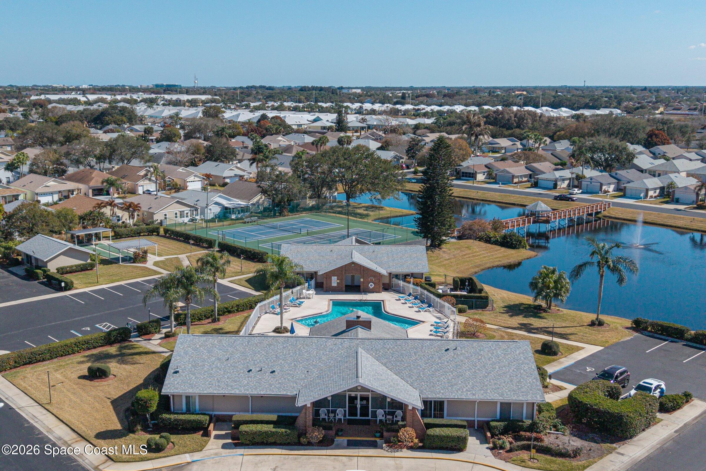 975 South Fork Circle Melbourne, FL 32901 - Photo 39 of 44 an aerial view of residential houses with outdoor space