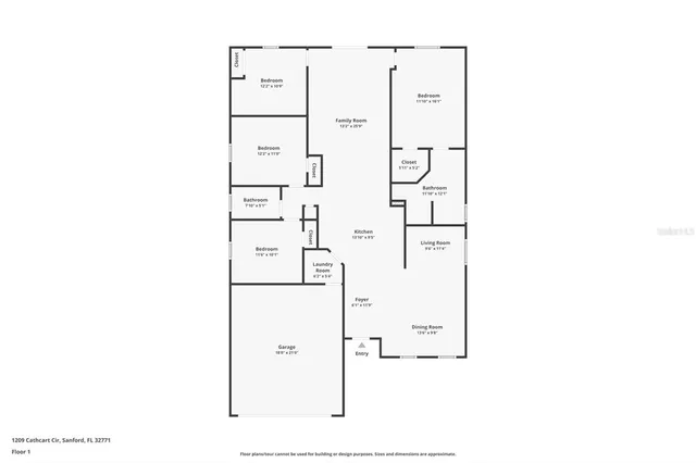 $2,800 | 1209 Cathcart Circle, Sanford, FL 32771