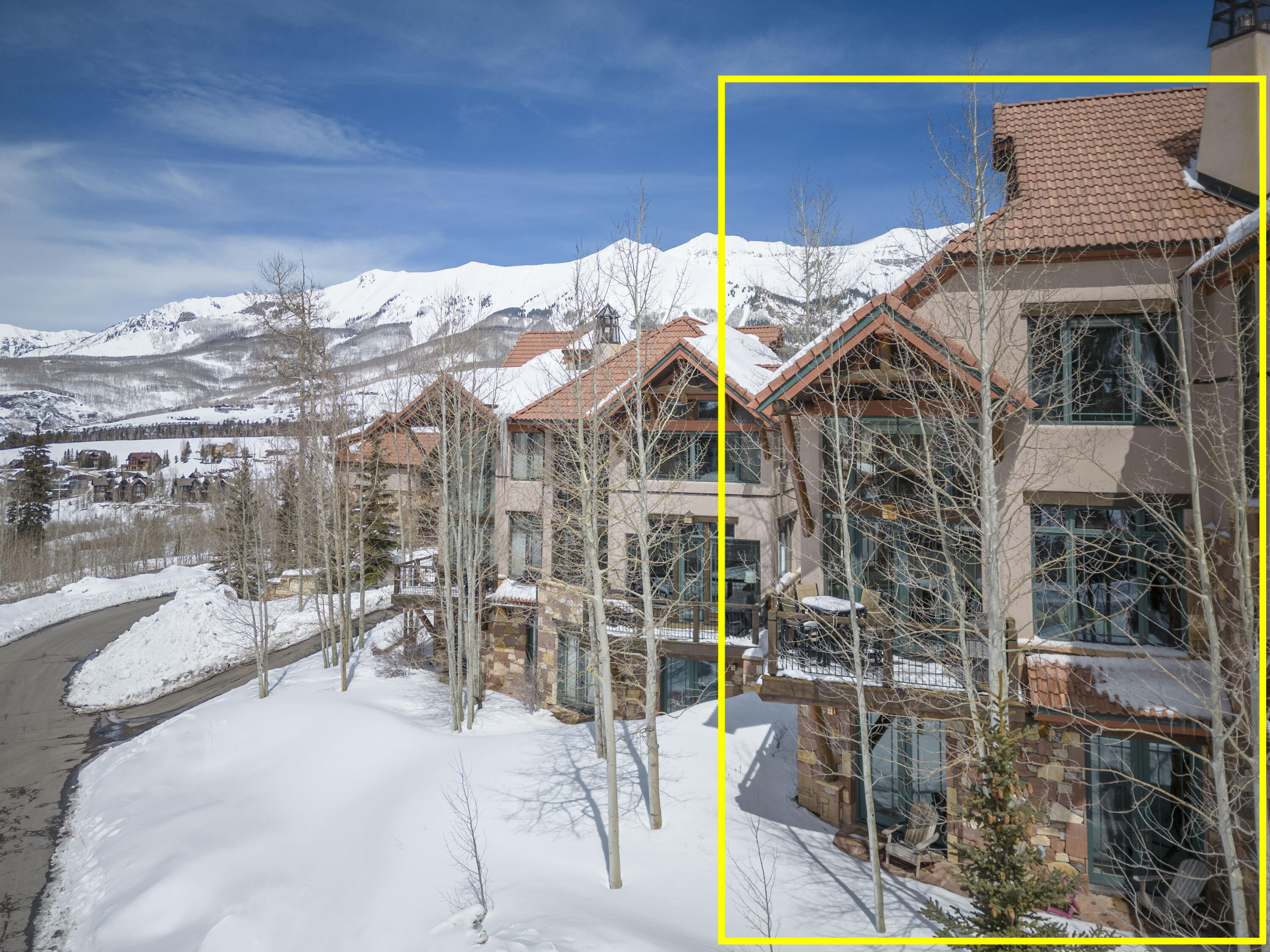 120 Vischer Drive, Unit 135 Mountain Village, CO 81435 - Photo 34 of 35 a view of a house with a patio