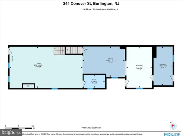 $339,000 | 244 Conover Street, Burlington, NJ 08016