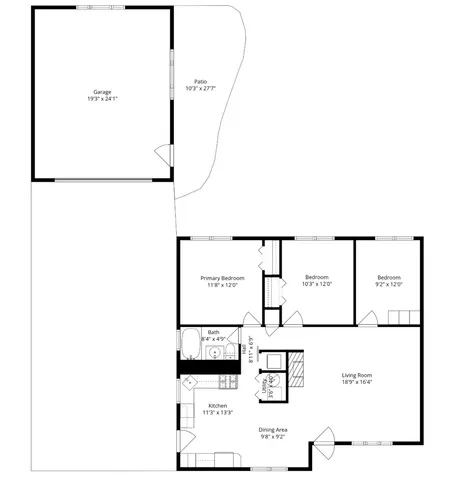 a picture of a floor plan