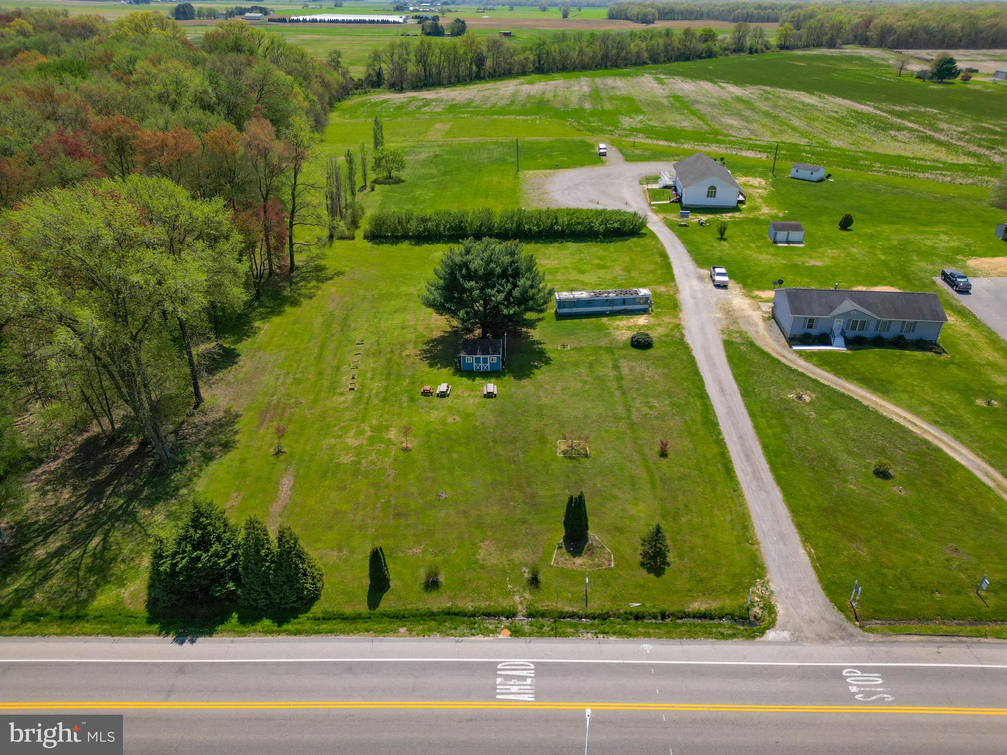1420 Barclay Road Barclay, MD 21607 - Photo 5 of 8 a view of a swimming pool with a garden and trees