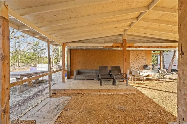 a view of road with trees
