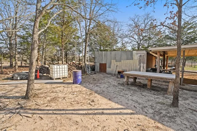 a view of a storage room
