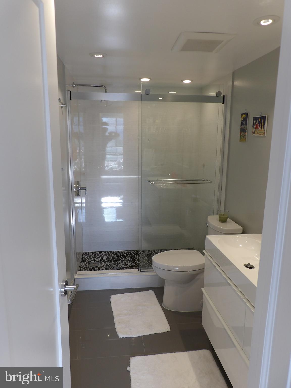 1800 Old Meadow Road, Unit 902 McLean, VA 22102 - Photo 40 of 67 a bathroom with a toilet a sink and shower