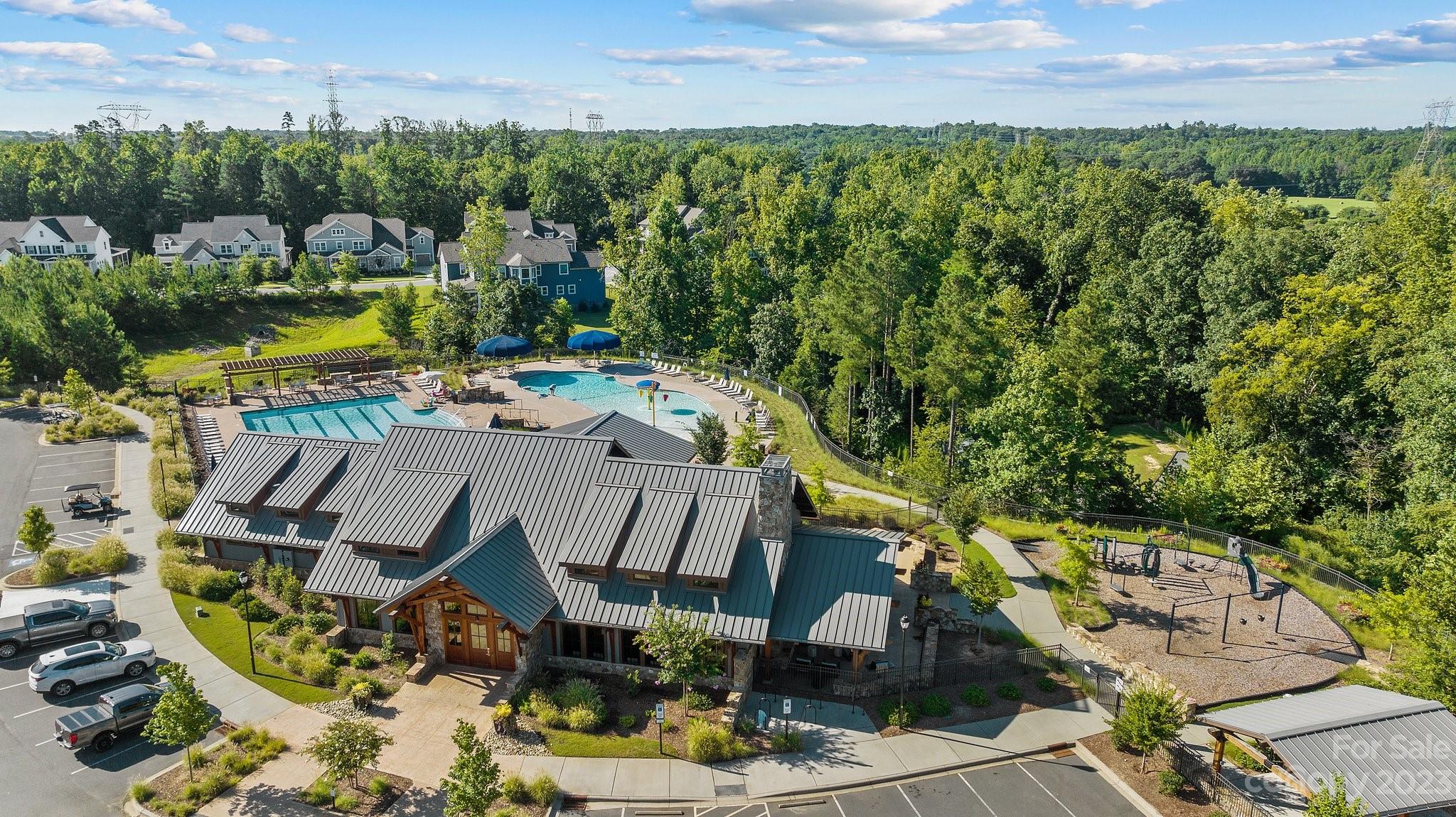 1256 Therns Ferry Drive Fort Mill, SC 29708 - Photo 37 of 47 a view of yard with swimming pool and outdoor seating