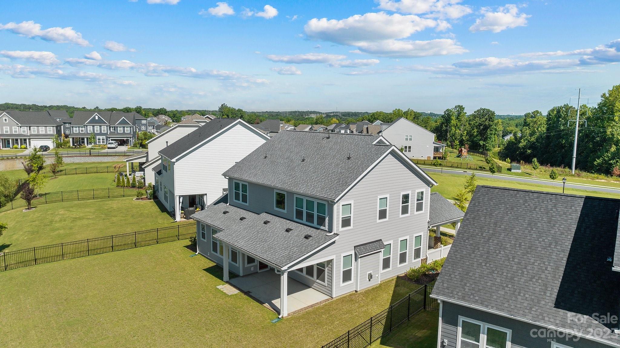 1256 Therns Ferry Drive Fort Mill, SC 29708 - Photo 42 of 47 an aerial view of a house with a big yard