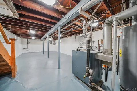 a view of a balcony with chairs