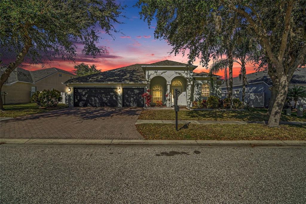4809 Walnut Ridge Road Land O' Lakes, FL 34638 - Photo 33 of 34 a front view of a house with a yard