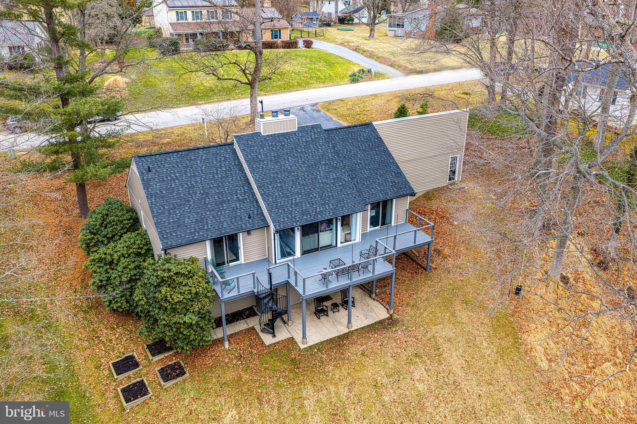 129 Duncannon Road Bel Air, MD 21014 - Photo 33 of 50 an aerial view of a house with swimming pool