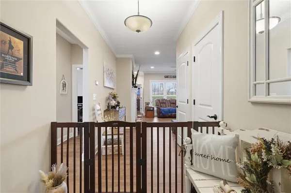 a view of a living room and a window