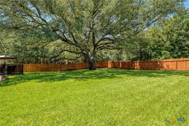a view of yard with green space