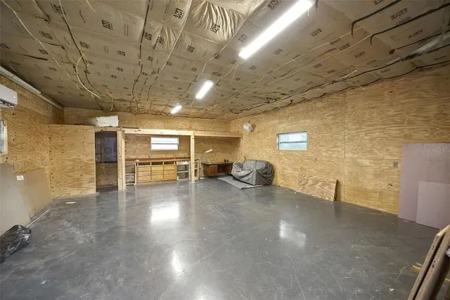 a view of a lake with a city