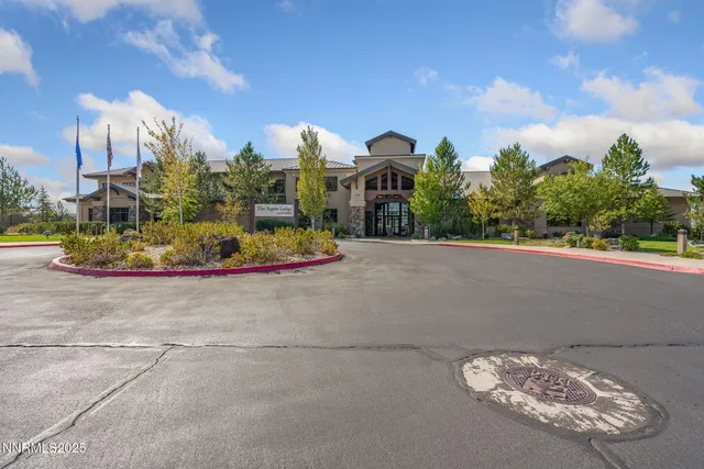 a view of an outdoor space and tennis court