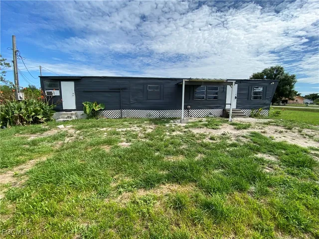 a backyard of a house