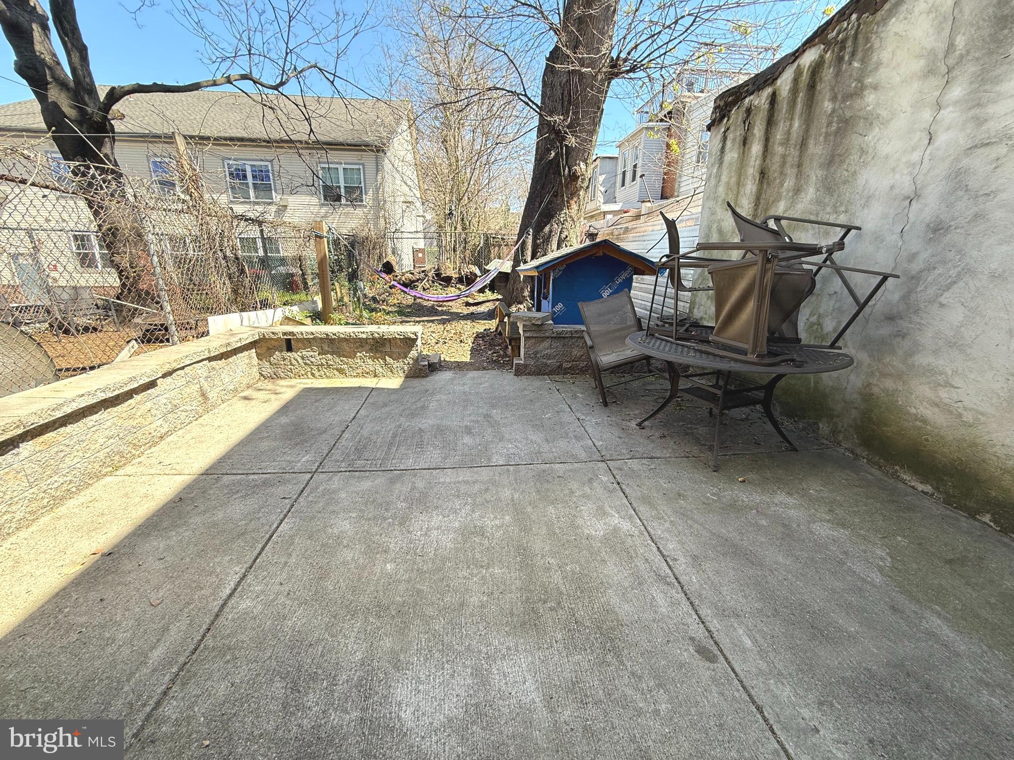 653 North 37th Street Philadelphia, PA 19104 - Photo 19 of 20 a view of a patio with a table and chairs under an umbrella