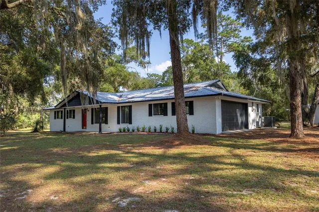 a view of a lake with a city
