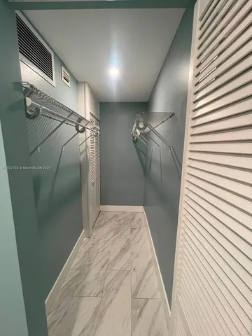 a view of a walk in closet
