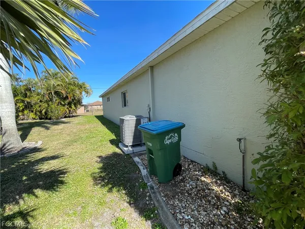 a house view with a garden space