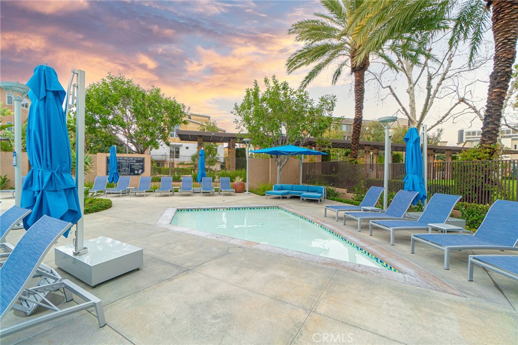 185 Tribeca Irvine, CA 92612 - Photo 51 of 55 a view of outdoor space with swimming pool and furniture