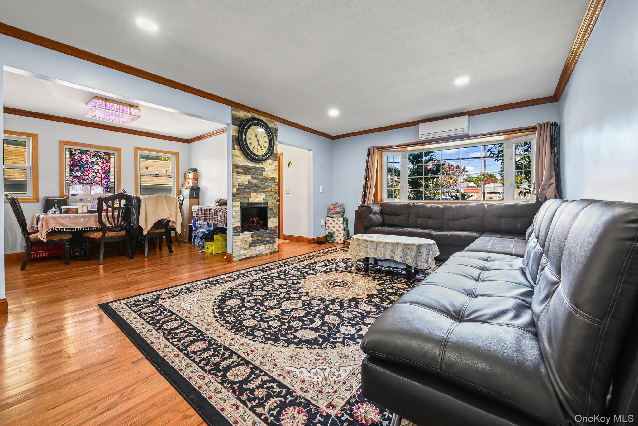 49 Ashley Drive Valley Stream, NY 11580 - Photo 24 of 29 a living room with furniture and a flat screen tv