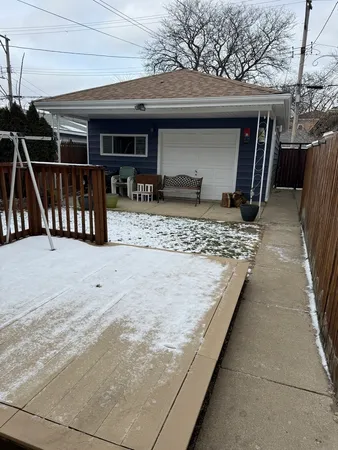a view of a house with a patio