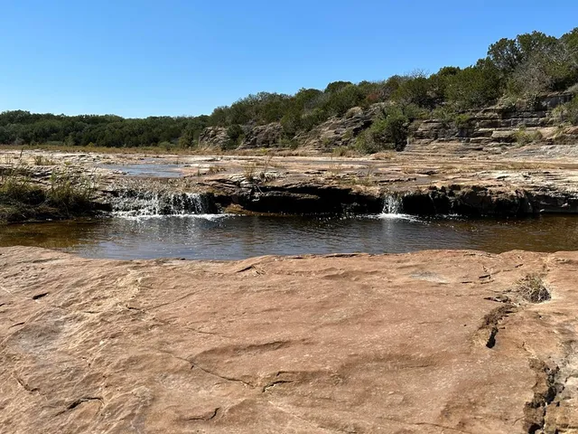 a view of lake and mountain