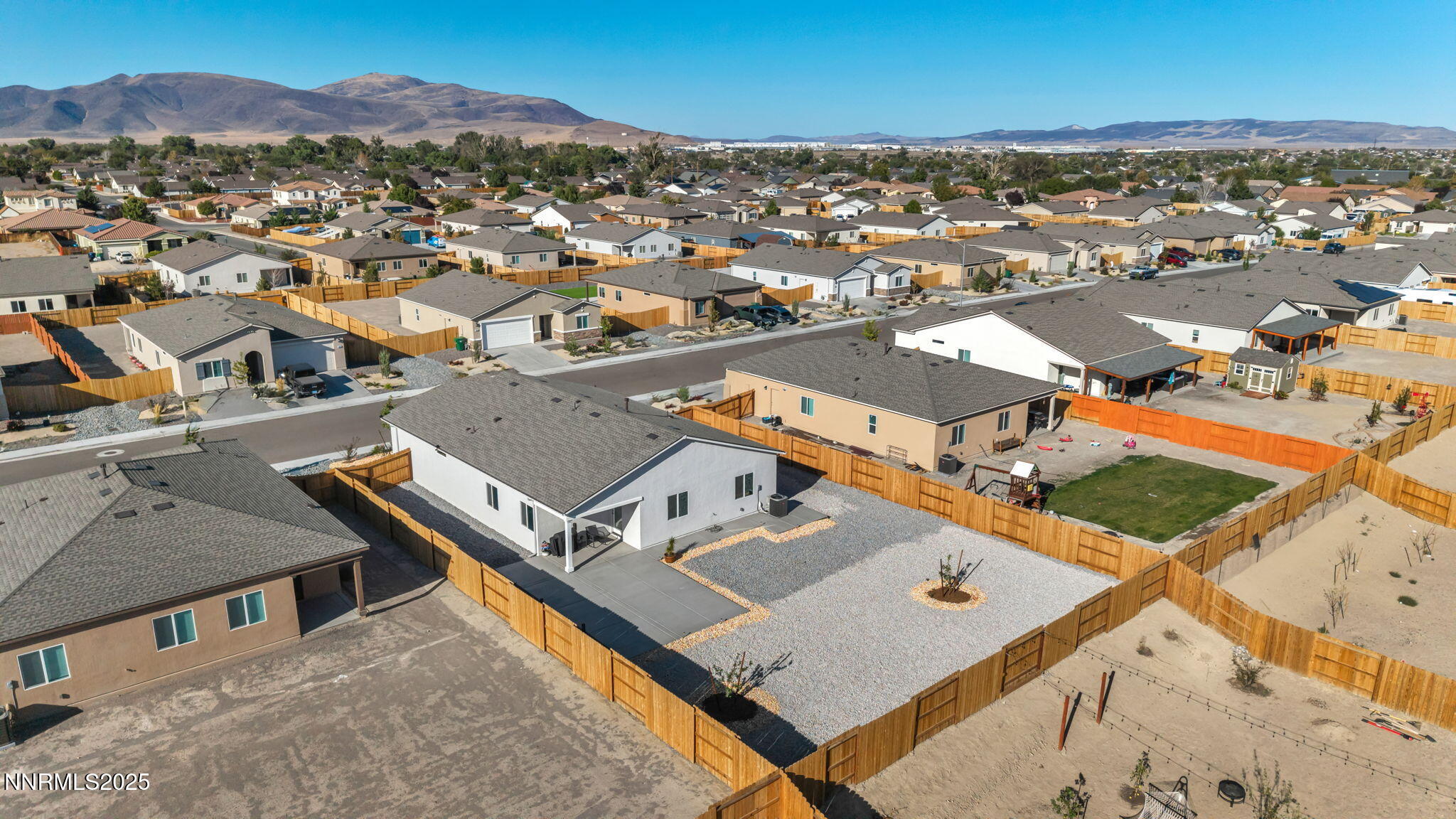 1019 Anthony Court Fernley, NV 89408 - Photo 43 of 55 an aerial view of residential houses with outdoor space